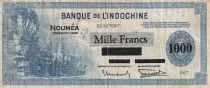 Nueva Caledonia 1000 Francs - Noum&eacute;a - Paddy field - 1944 - Serial C 38 - F - P.47b