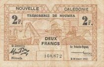 Nueva Caledonia 2 Francs - 29-03-1943 - Noum&eacute;a - P.56b