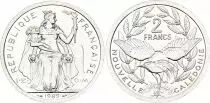 Nueva Caledonia 2 Francs - Liberty - Landscape -  1989