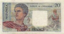 Nueva Caledonia 20 Francs - Young sheperd - ND (1954-1958) - P.50b