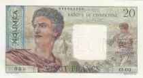 Nueva Caledonia 20 Francs Young farmer - ND (1954) - Specimen - P.50
