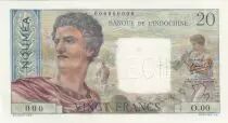Nueva Caledonia 20 Francs Young farmer - ND (1954) - Specimen - P.50
