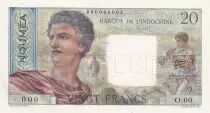 Nueva Caledonia 20 Francs Young farmer - ND (1954) - Specimen