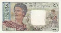 Nueva Caledonia 20 Francs Young farmer - ND (1958) - Specimen - P.50