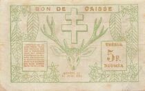 Nueva Caledonia 5 Francs - 15-06-1943 - Noum&eacute;a - P.58
