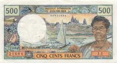 Nueva Caledonia 500 Francs - ND (1969-92) - P.60a