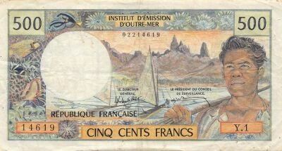 Nueva Caledonia 500 Francs - ND (1969-92) - P.60e