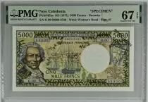 Nueva Caledonia 5000 Francs Bougainville - postel-Vinay - 1971