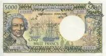 Nueva Caledonia 5000 Francs Bougainville - postel-Vinay - 1971
