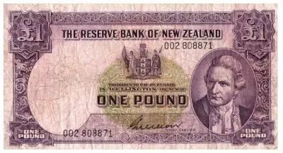Nueva Zelanda 1 Pound Capt. James Cook - Boat