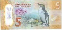 Nueva Zelanda 5 Dollars E. Hillary, Everest - Pengouin 2015 Polymer