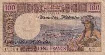 Nuevas H�bridas 100 Francs - Tahitienne - 1970 - Serial G.1 - VG to F - P.18a