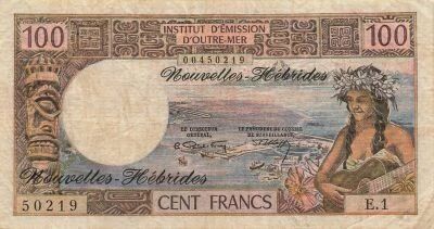 Nuevas H�bridas 100 Francs - Tahitienne - ND (1970) - P.18a
