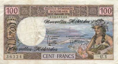 Nuevas H�bridas 100 Francs - Tahitienne - ND (1975) - P.18c