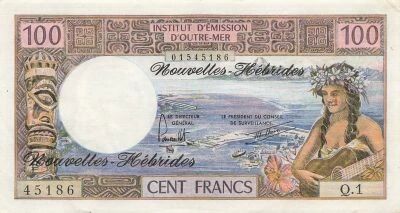 Nuevas H�bridas 100 Francs - Tahitienne - ND (1977) - P.18d