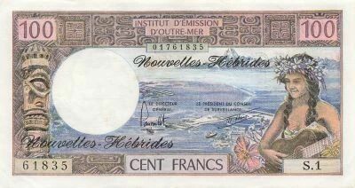 Nuevas H�bridas 100 Francs - Tahitienne - ND (1977) - P.18d