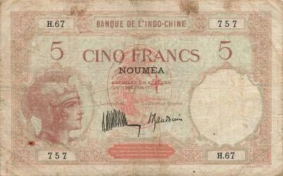 Nuevas H�bridas 5 francs - ND (1941) - P.4a