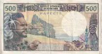 Nuevas H&eacute;bridas 500 Francs -  Fisherman - Marquises Islands - 1970 - Serial D.1 - F+ - P.25a