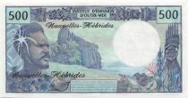 Nuevas H&eacute;bridas 500 Francs - Fisherman - ND (1980) - P.19c