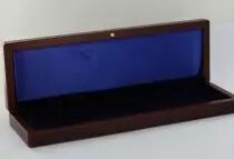 Numismatic Case in Ribbed Wood - 260 X 80 MM