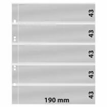 Numismatic sheets for 5 banknotes