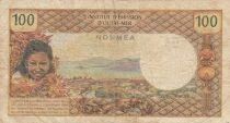 Nuova Caledonia 100 Francs - Tahitian - ND (1971-1977) - Series No. 1