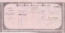 Nuova Caledonia 1000 Francs - French colonial note - 29-12-1869 - XF+