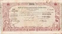 Nuova Caledonia 10000 Francs - French colonial note - Sign. Chazal - 07-09-1880 - VF