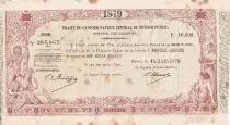 Nuova Caledonia 10000 Francs - French colonial note - Sign. Chazal - 14-03-1879