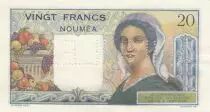Nuova Caledonia 20 Francs ND (1954) - Cancelled Annul&eacute; - Serial W.32
