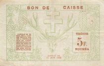 Nuova Caledonia 5 Francs - 15-06-1943 - Noum&eacute;a - P.58