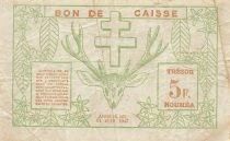 Nuova Caledonia 5 Francs - 15-06-1943 - Noum&eacute;a - P.58