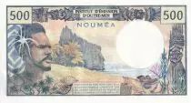 Nuova Caledonia 500 Francs Dugout Canoe - Polynesian man - 1985-1992 - Serial Y.1 - UNC - P.60e