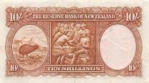 Nuova Zelanda 10 Shillings - James Cook - ND (1956-60) - P.158c
