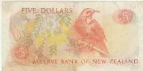 Nuova Zelanda 5 dollars - &Eacute;lisabeth II - Nouvelle-Z&eacute;lande - 1989 - S&eacute;rie JGB
