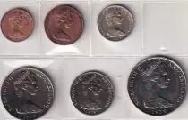 Nuova Zelanda Set of 6 Coins - 1979