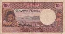 Nuovi H&eacute;brides 100 Francs - Tahitienne - 1975 - Serial N.1 - F - P.18c