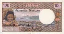 Nuovi H&eacute;brides 100 Francs Tahitienne - 1970 - Serial E.1 - VF+ - P.18a