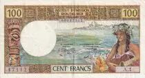 Nuovi H�brides 100 Francs Tahitienne - 1977 - Serial A.1 - VF - P.18b