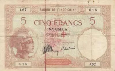 Nuovi H�brides 5 francs - Walhain surcharged free france - Serial J.67 - 1941