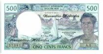 Nuovi H&eacute;brides 500 Francs Fisherman - Marquises Islands - 1970 alph A.1