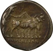 Octavian (Augustus) - Silver Denarius, Plough - 30 / 29 BC Rome