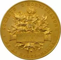 Olivier de Serre - Gilded Copper Medal, Exhibition of Wassy - 1894