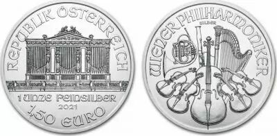 �sterreich 1,50 Euro Oz Silver Philarmonic Orchestra - 2021 - Oz Silver