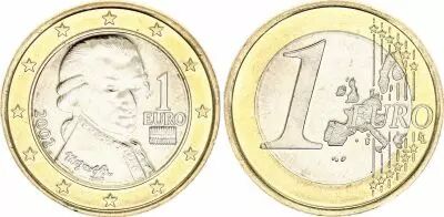 �sterreich 1 Euro - Mozart - 2002