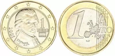 �sterreich 1 Euro - Mozart - 2005