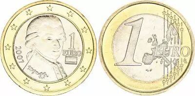 �sterreich 1 Euro - Mozart - 2007