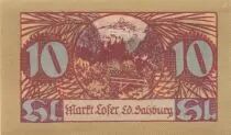 �sterreich 10 Heller 1921 - Coat of Arms, Mountains - City of Lofer, notgel 1st type