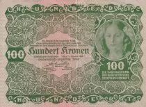 &Ouml;sterreich 100 Kronen - Woman - 1922 - P.77