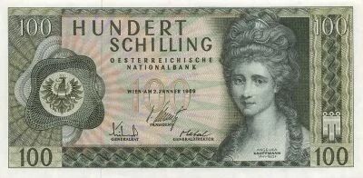 �sterreich 100 Schilling - Angelika Kauffmann - 1969 - P.145